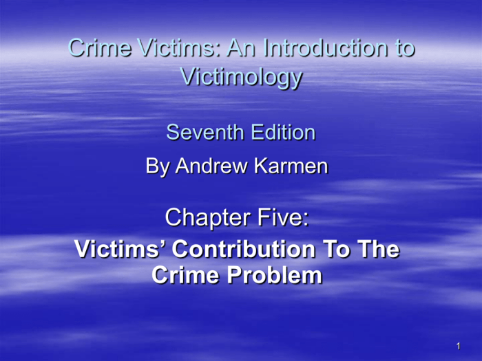 Victimology sixth victims crime introduction edition ppt powerpoint presentation