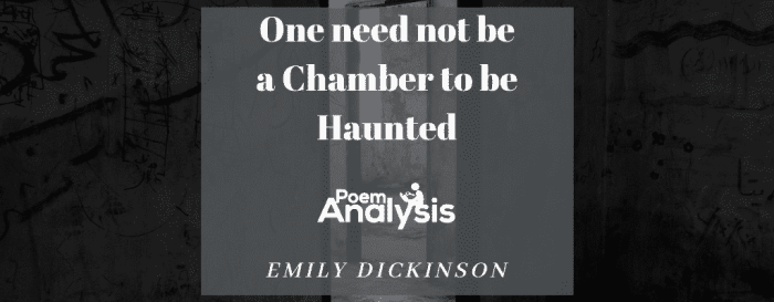 One need not be a chamber to be haunted analysis