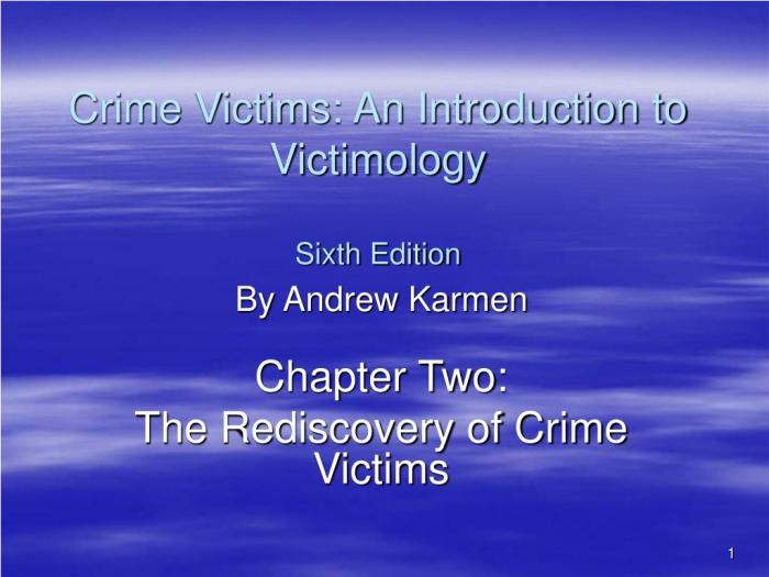 Victims victimology